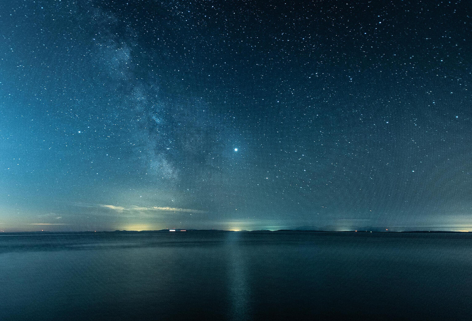 The Torus of Jupiter. A bright southern light drew me to the water’s edge. Jupiter, casting its gifts of abundance, faith, and discovery across the night. Hidden in the photograph, a torus emerged, a quiet magnetic field holding all it promises. Yours, min